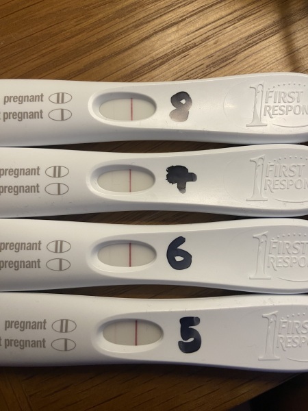 IVF trigger shot or positive test