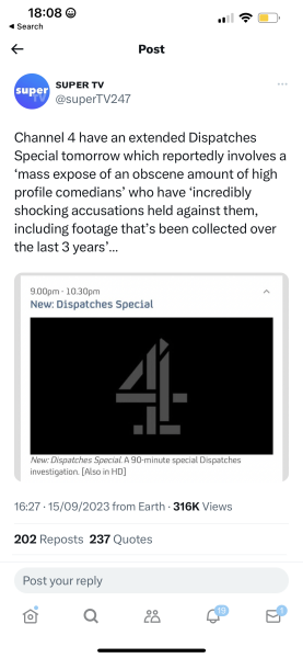 Apparently the biggest news story of the year is going to break over the weekend