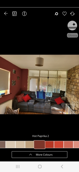 Design/ style help for dated living room - pics included