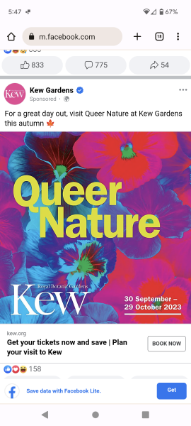 Oh Kew, not you too.......