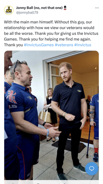 Heart of Invictus  Well done that man!