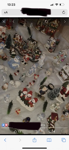 Starting a christmas village display