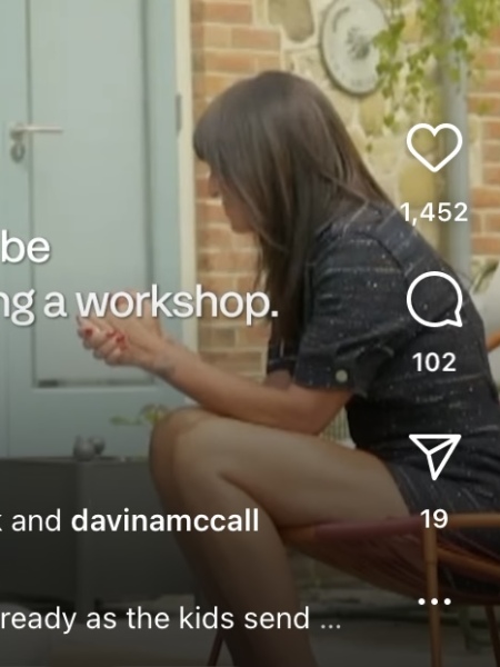 Davina’s playsuit on My mum, your dad