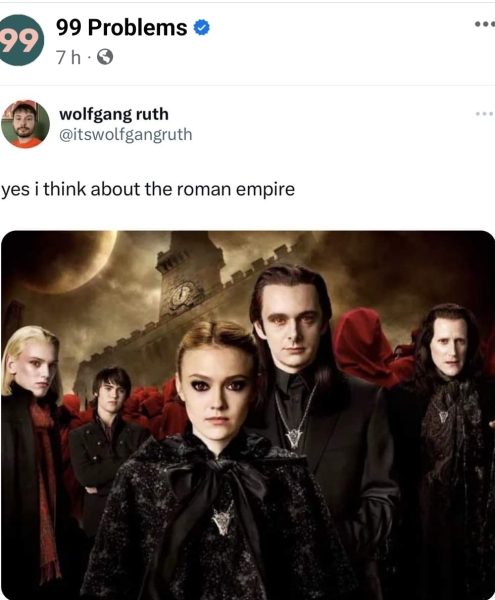 How often does your OH think about the Roman Empire?