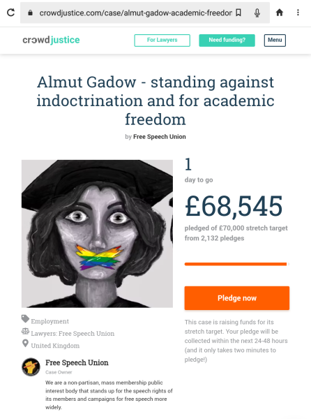 Almut Gadow v Open University (again)