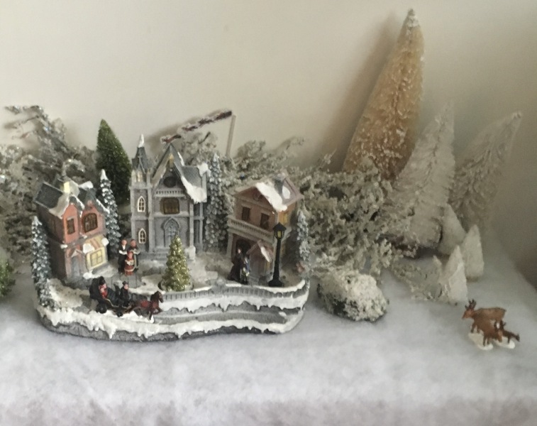 Starting a christmas village display