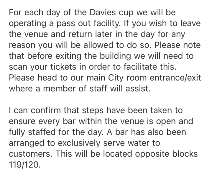 AO Arena - anyone been recently (esp for Davis Cup)