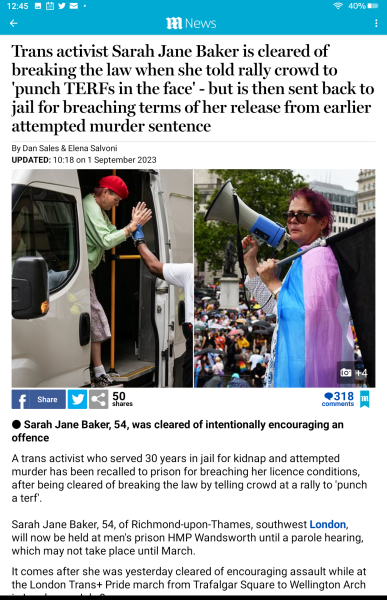 "If you see a terf ... " Sarah Jane Baker thread 2