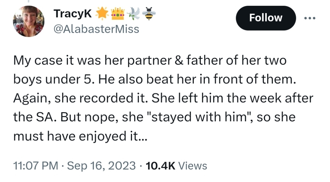 Why didn't they go to the police? (TW)