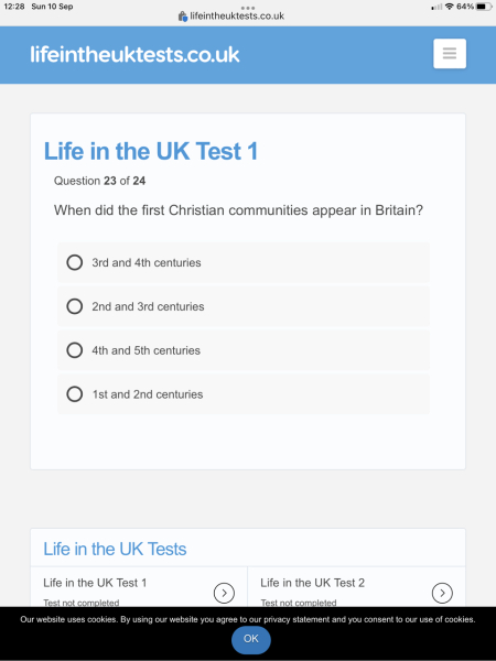 To resent the Life in the UK test?