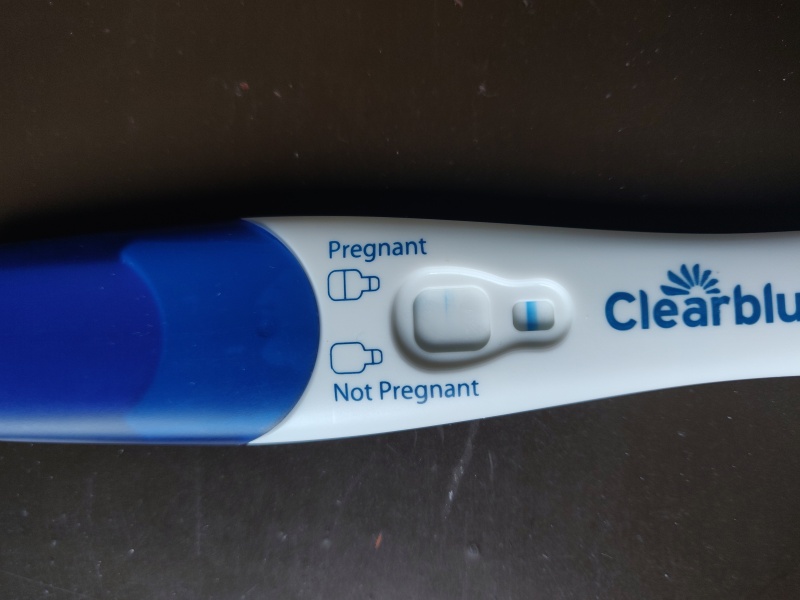 Clear blue test. Evap line or positive