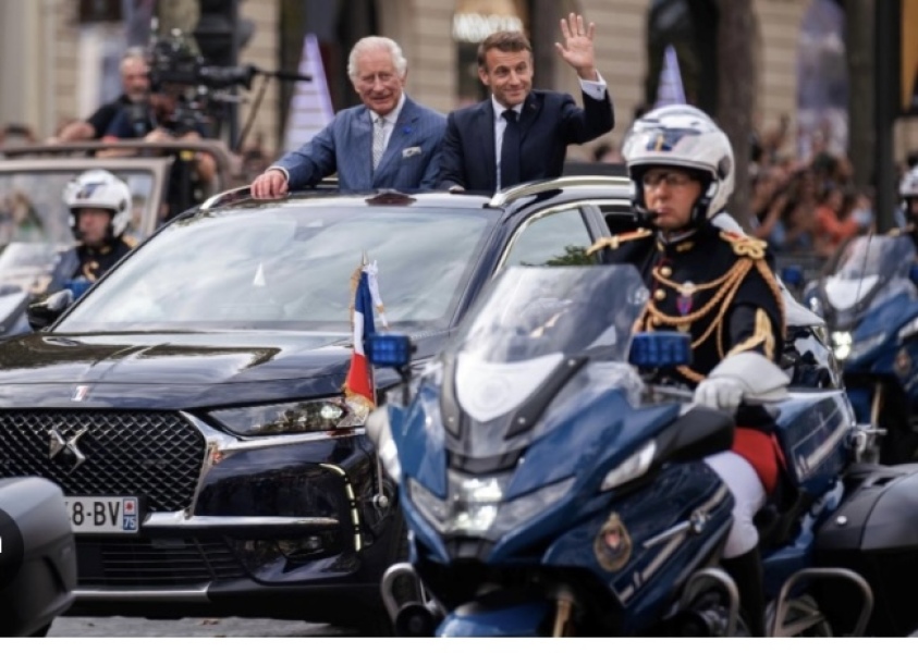 Did King C fly his Bentley to Paris?