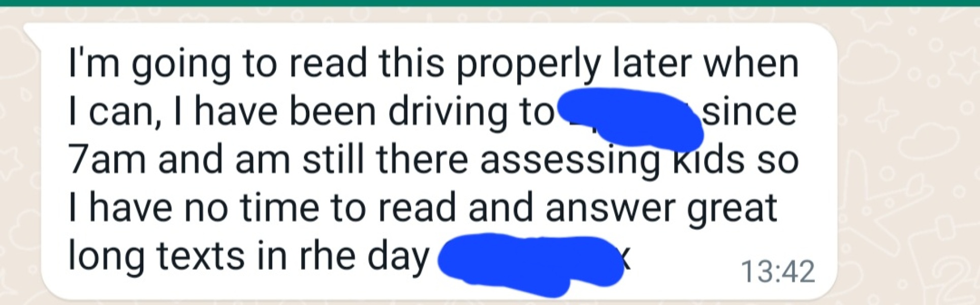 If someone always tells you they are too busy to reply to your texts, would you give up trying?