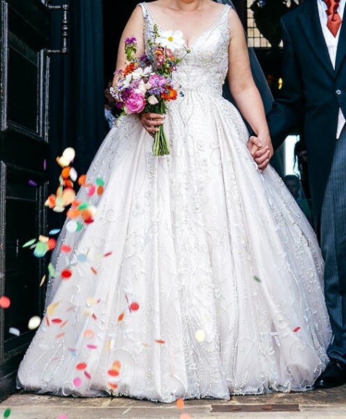 Wedding dress woes- I need to lose an inch around my waist in 2 weeks