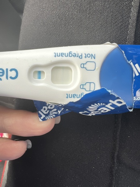 Clear blue test. Evap line or positive