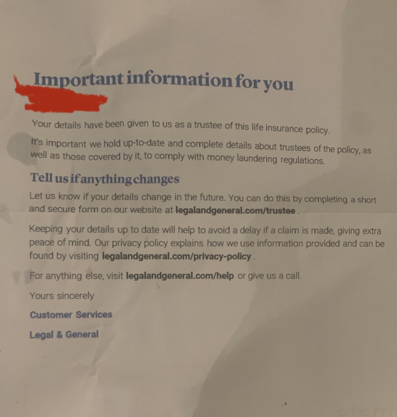 Apparently I'm a Trustee on the life insurance of a friend who ghosted me years ago, what do I do?