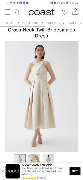 To wear champagne to a wedding?