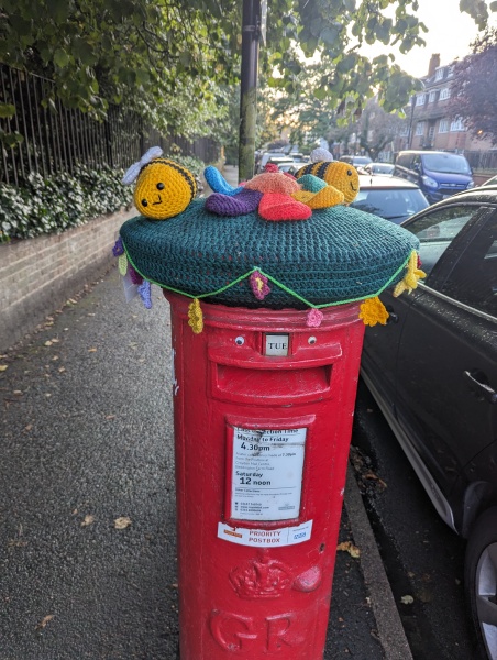 To think that postbox toppers are an aberration and those who produce them should be shot at dawn (I should say 'light hearted' here but it goes against the grain)