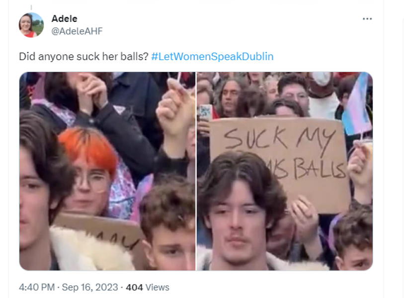 Let women speak-Dublin Sept 16th