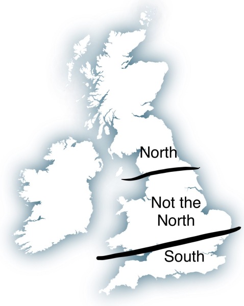 What’s the furthest north in the UK you’ve been? Where do you think the north starts?