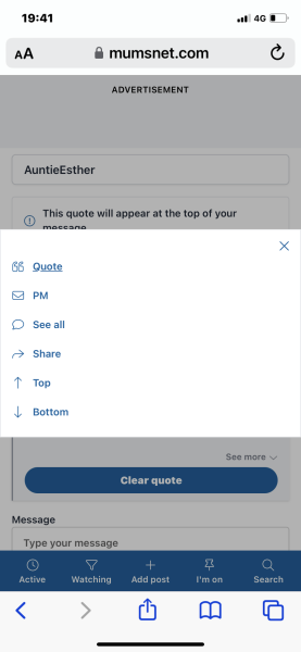 Where has 'quote' gone?