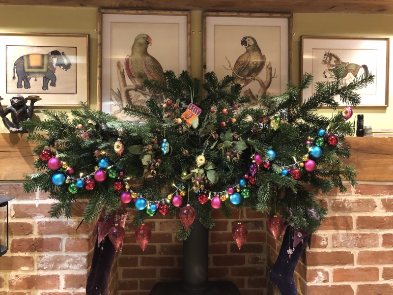 Help with real fireplace garland