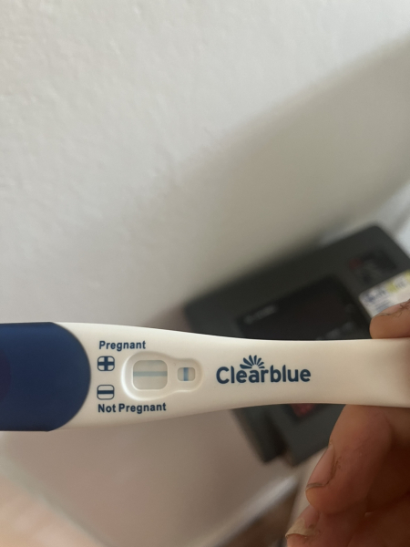 Very faint line at 14dpo?