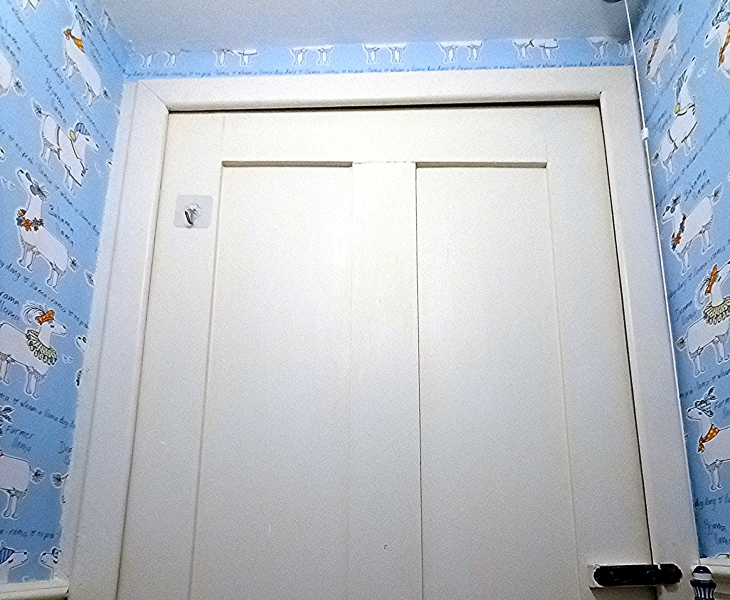 Wallpapering - llama's feet. Aibu?