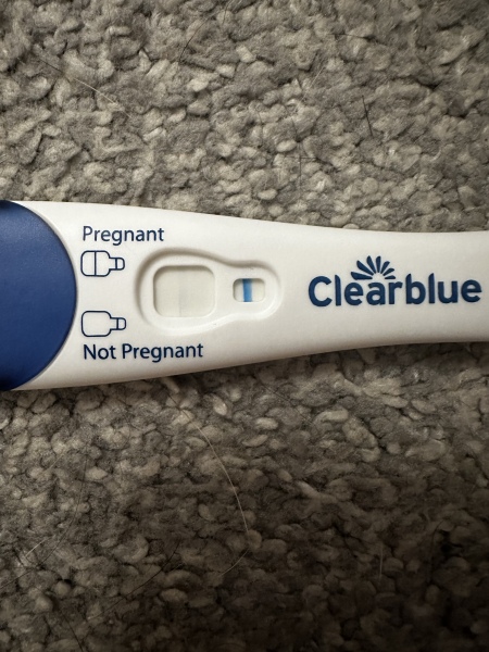 Positive or evaporation pregnancy test?