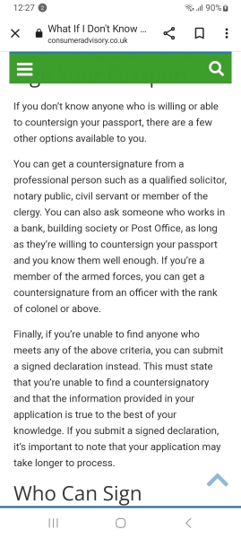 Can't find a countersignature for a lost British passport - What to do?