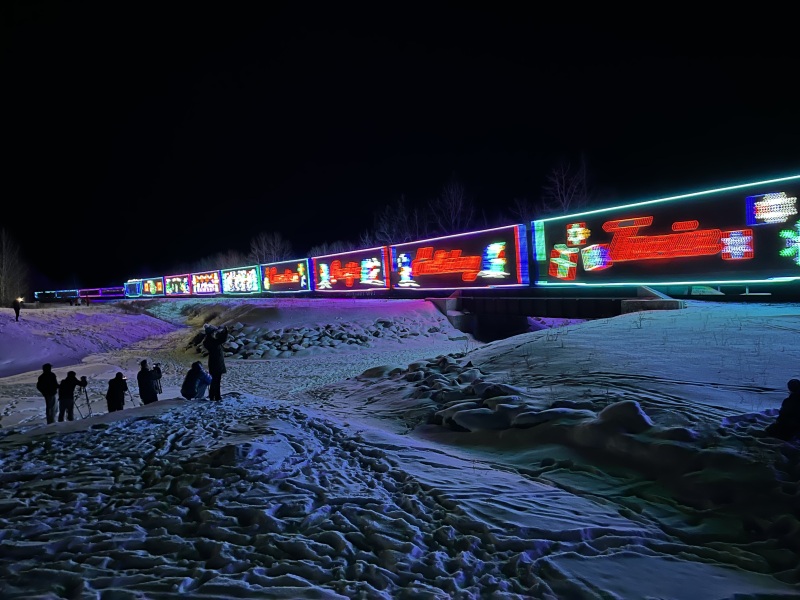 Trains going by
