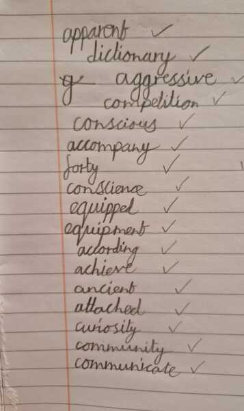 To think these yr3 spellings are too easy?