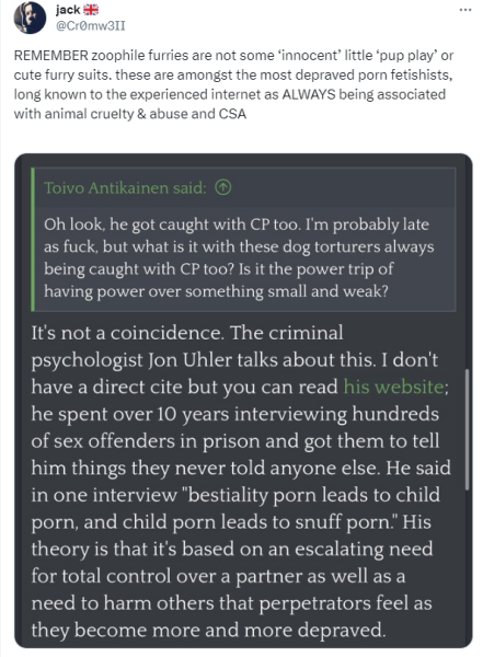 It's always a man... *content warning: concerns animal cruelty*
