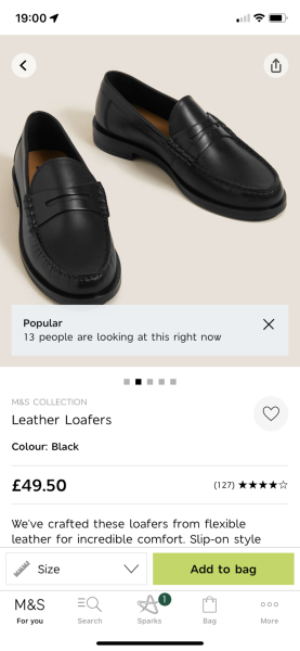 Help me find my perfect black loafers!