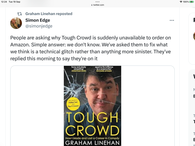 Graham Linehan’s Book