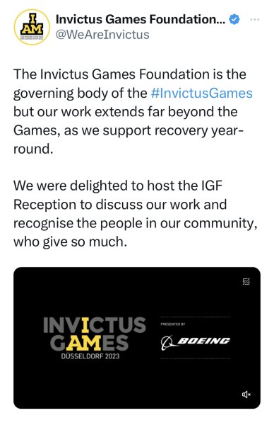 Heart of Invictus  Well done that man!