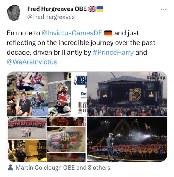 Heart of Invictus  Well done that man!