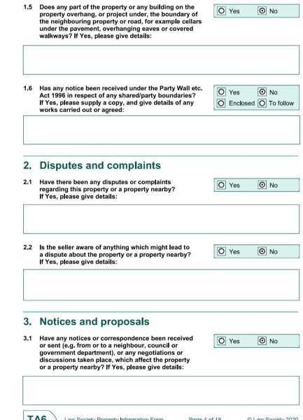 Seller's solicitor won't answer question about neighbours