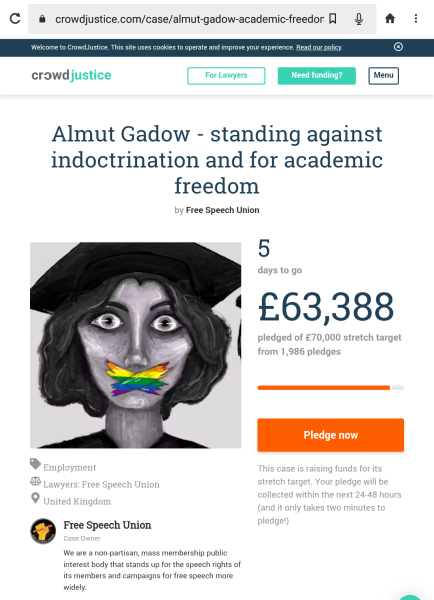 Almut Gadow v Open University (again)