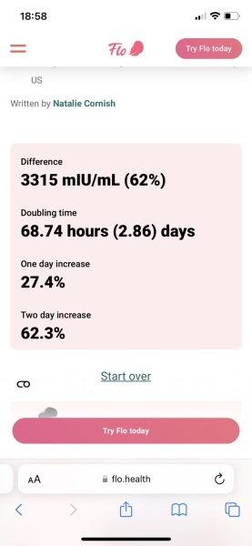 Second hcg blood test