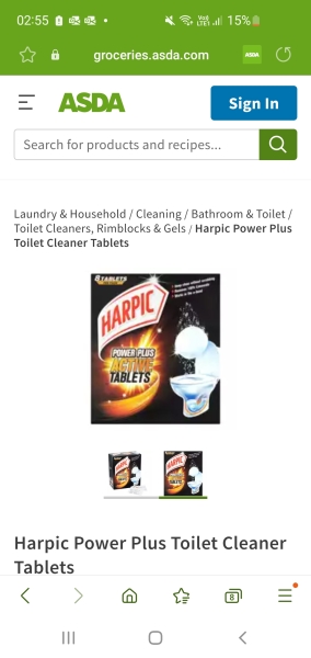 Brown limescale in toilet bowl