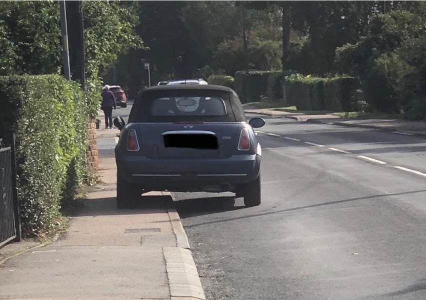 To be absolutely fed up with this type of inconsiderate parking