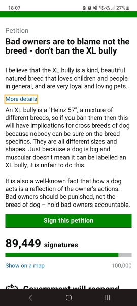 American Bully XL to be banned by end of year