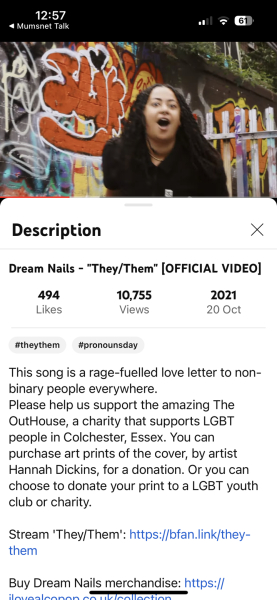6 Music plays song encouraging the the kicking of Terfs