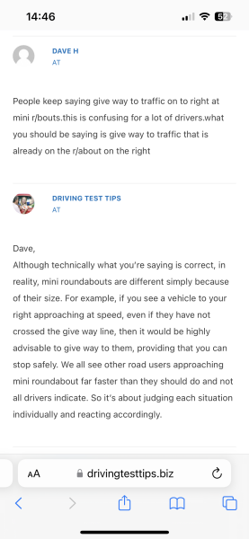 to ask you who has right of way?