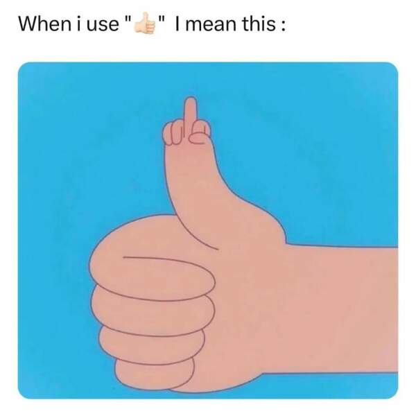 AIBU to think 👍 is rude