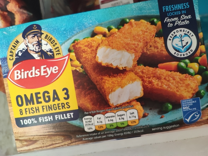 Fish fingers, waffles, and bog roll