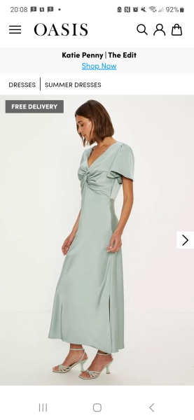 Can anyone help me find a satin dress for a wedding guest