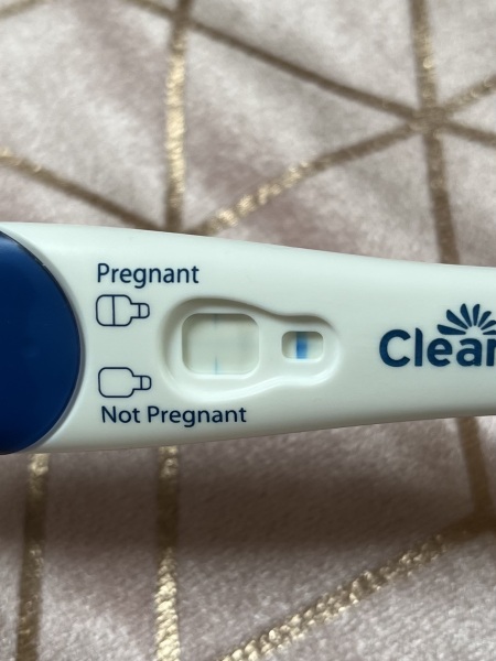 Clear blue test. Evap line or positive