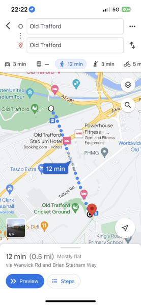 Manchester Piccadilly to Old trafford